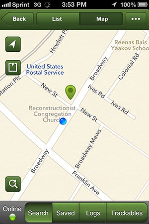 Close to the auto body shop and its geocache